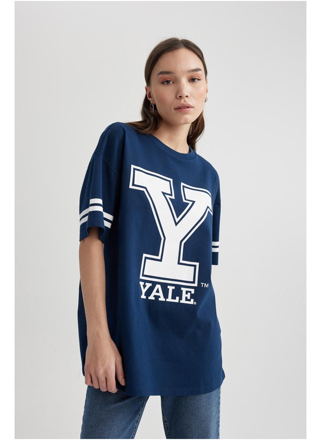 DeFacto - Woman Oversize Fit Crew Neck Knitted Short Sleeve T-Shirt - Image 1