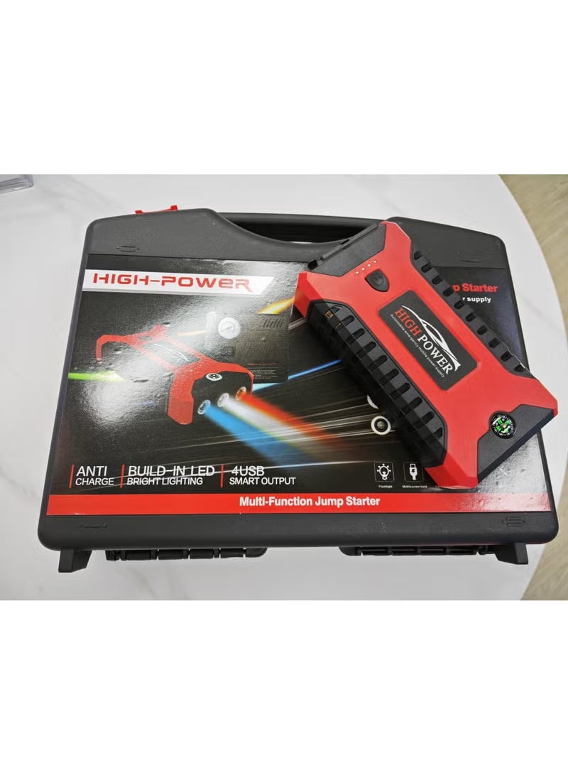 ELTRAZONE High-Power Multi-Function Car Jump Starter with Air Compressor & LED Emergency Light - Image 4