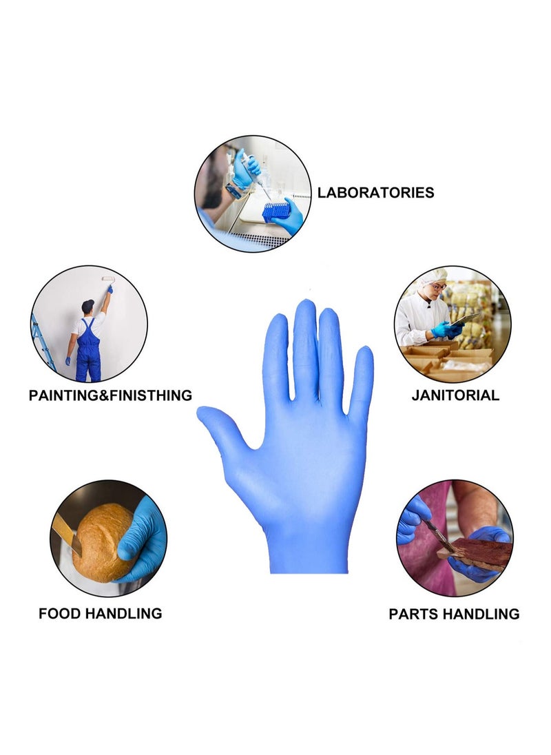 Generic Nitrile Disposable Latex and Vinyl Free Blue Gloves 100 Pcs  - Image 4
