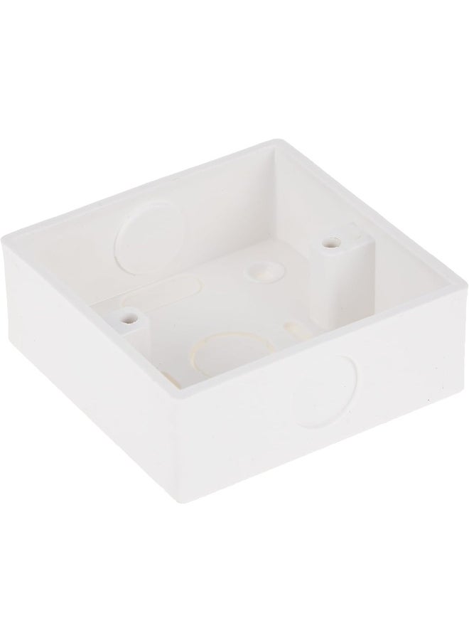 Biella Biella Heavy Duty PVC Electrical Junction Box for Switch or Socket White (3x3)  - Image 3