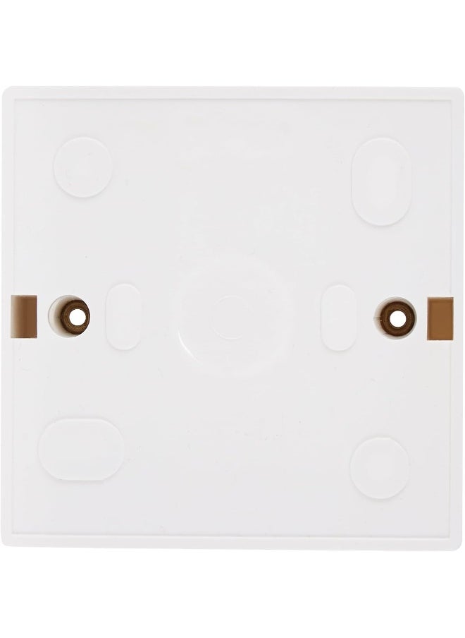 Biella Biella Heavy Duty PVC Electrical Junction Box for Switch or Socket White (3x3)  - Image 2