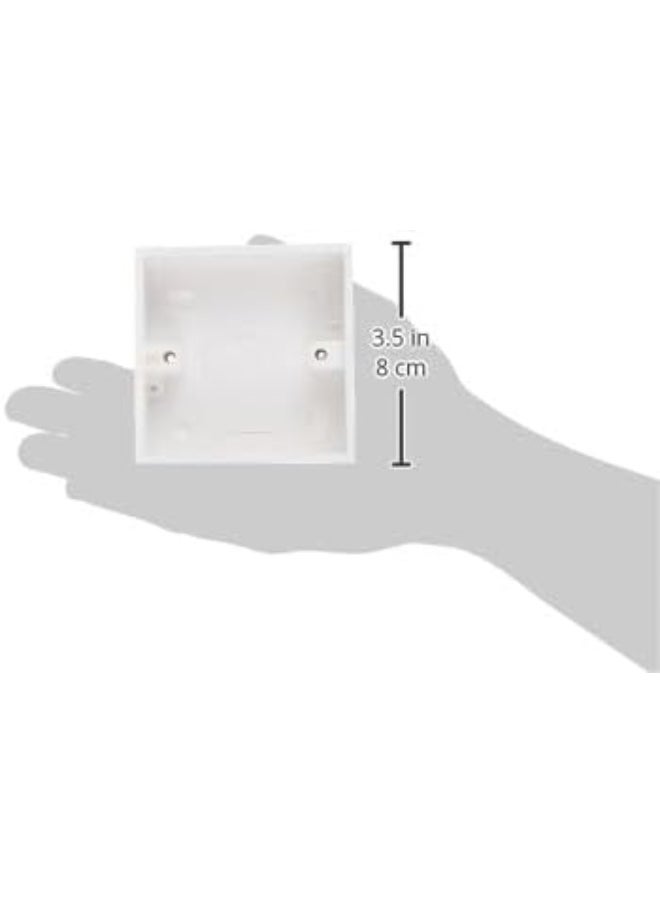 Biella Biella Heavy Duty PVC Electrical Junction Box for Switch or Socket White (3x3)  - Image 4