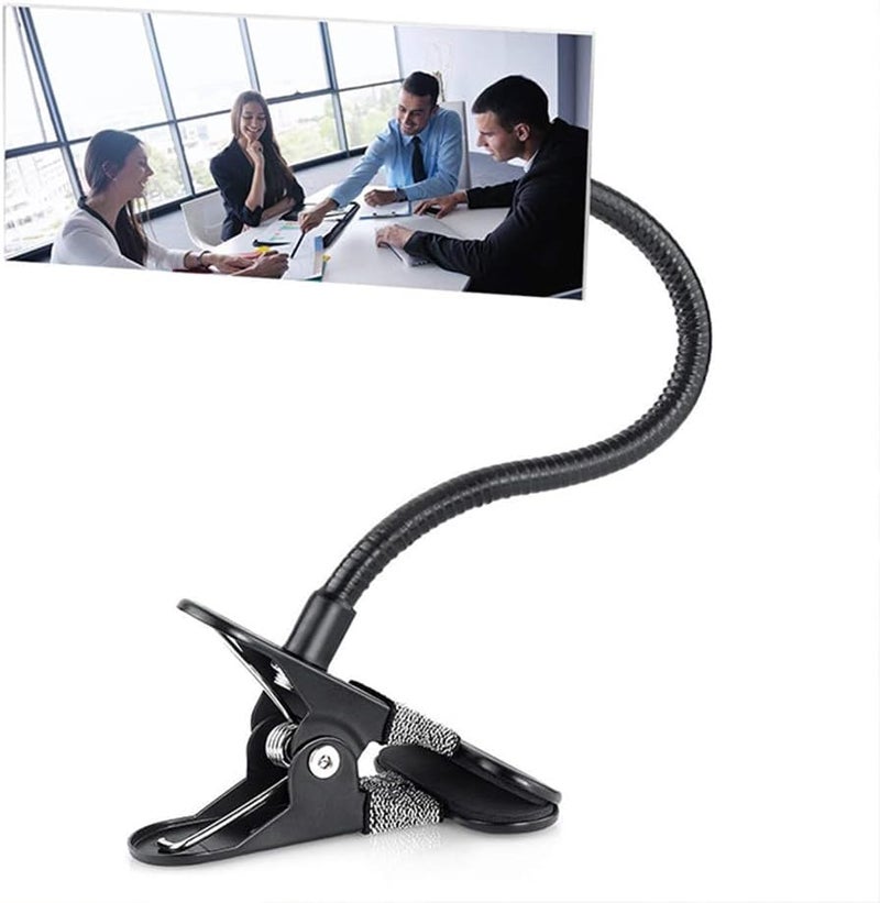 Xxmbbjy Clip On Security Cubicle Mirror, Adjustable Computer Rearview HD Mirror for Personal Safety and Security Office Desk Rear View Monitors or Anywhere (6.69"*2.95" Rectangle) - Image 3