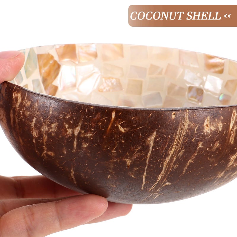 Natural Coconut Shell Bowl Handcrafted Small Decorative Serving Dish for Snacks - Image 4