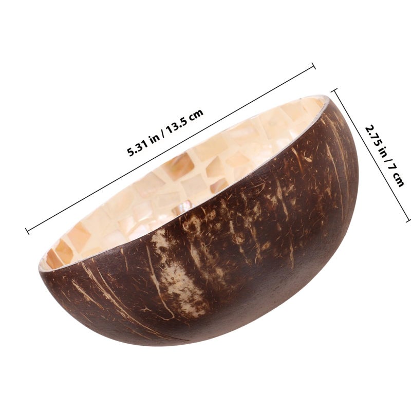 Natural Coconut Shell Bowl Handcrafted Small Decorative Serving Dish for Snacks - Image 3