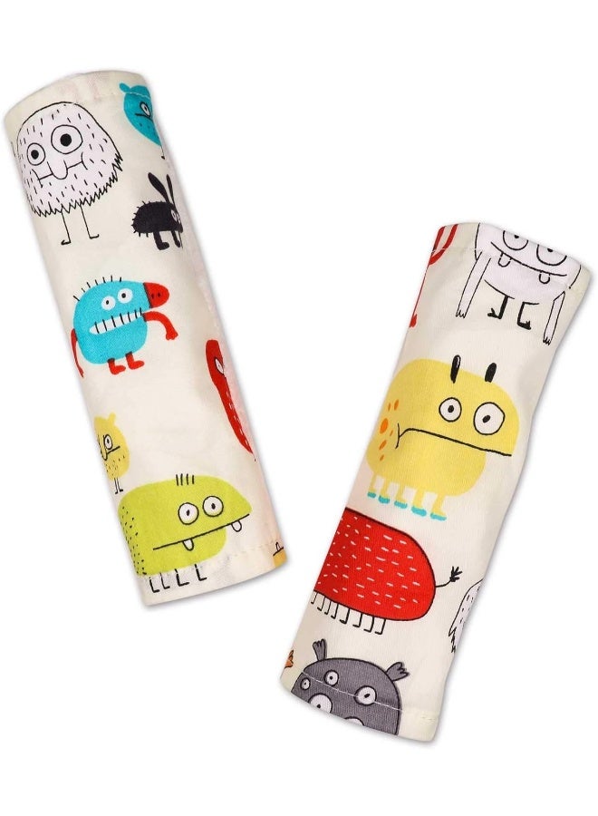 DILIMI Baby Car Seat Neck Cover, 2Pcs Spaceship Car Seat Belt Cover Pad, Shoulder Strap Protectors, Seat Belt Covers Cushion for Boy Girl - Image 1