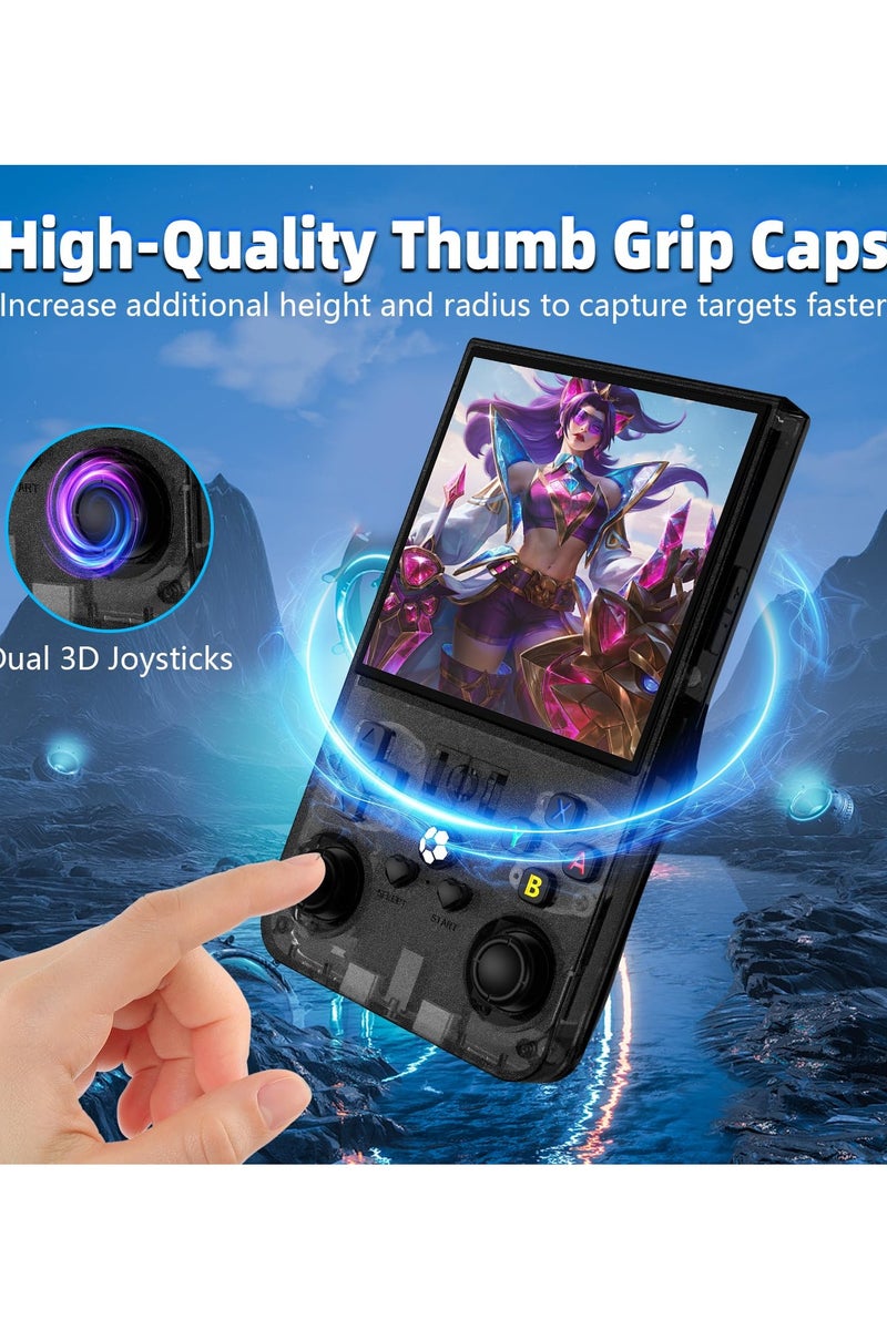 Joshberg R36MAX Retro Handheld Game Console,128GB Built-in 22,000+ Classic Games,Portable Open Source Linux System,4.0-inch 4K HD IPS Screen & Video Player (Black 128G) - Image 5