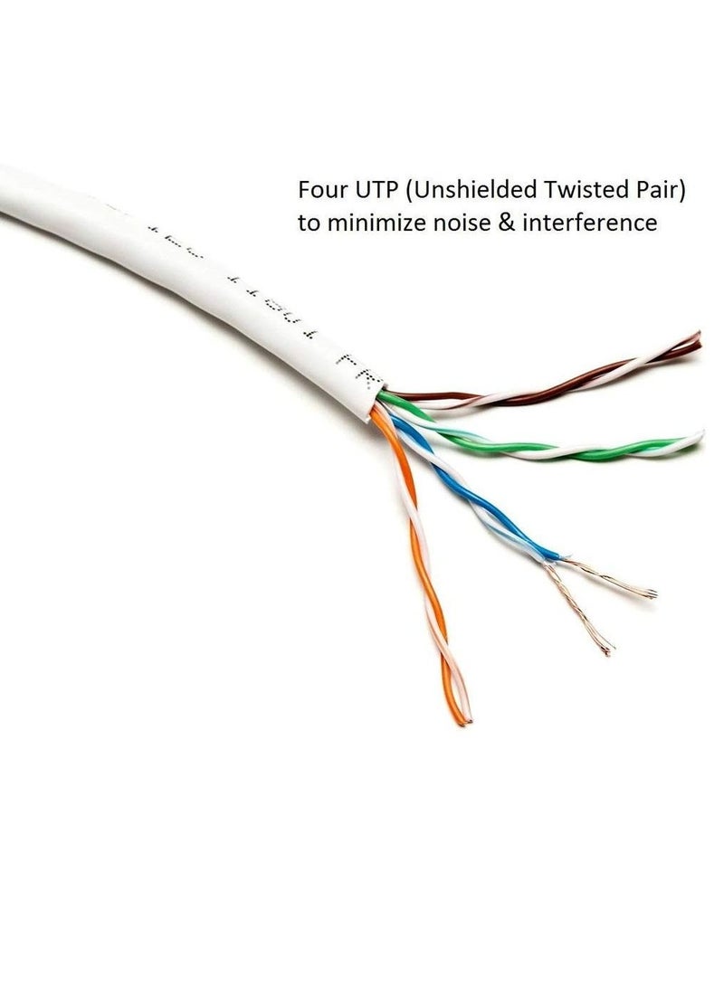 Kuwes 1GHZ Fast Cat. 6 Plus RJ45 Ultra High Speed LAN Network Cable With Heavy Duty Gold Plated Connectors Waterproof And Durable (1 Meter) - Image 4