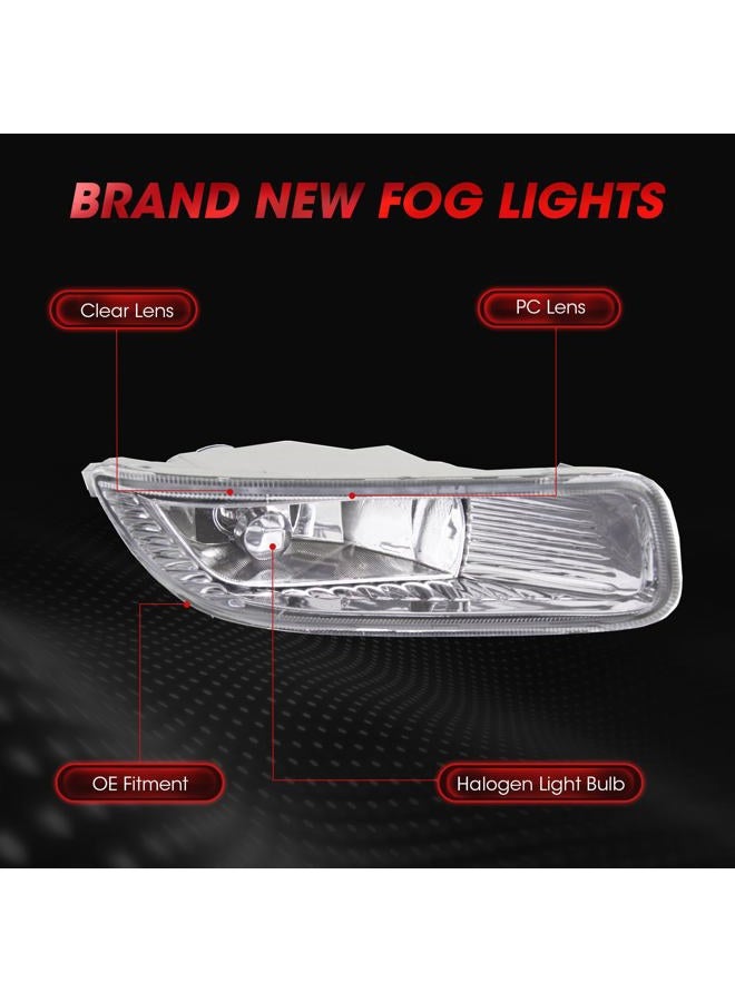 WEZEMLIGHT Fog Lights Assembly Replacement For 2003-2004 Toyota Corolla With 9006 12V 35W Halogen Bulbs Included Switch And Wiring Kit(Clear Lens) - Image 3