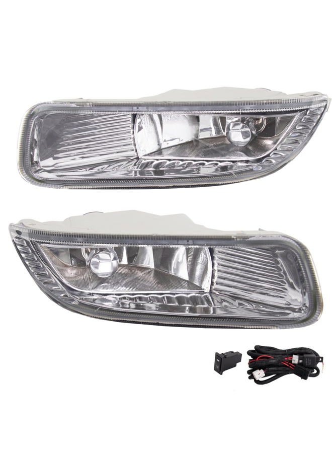 WEZEMLIGHT Fog Lights Assembly Replacement For 2003-2004 Toyota Corolla With 9006 12V 35W Halogen Bulbs Included Switch And Wiring Kit(Clear Lens) - Image 2