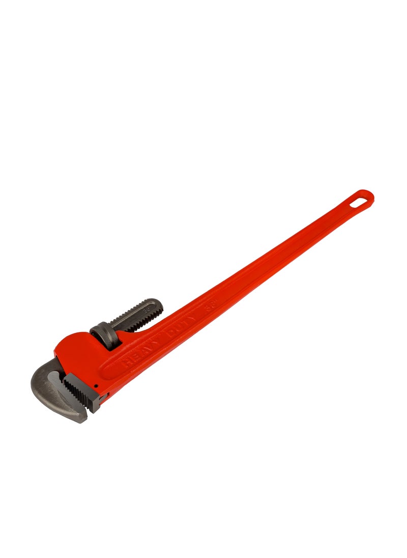 GEEPAS Geepas 36" Pipe Wrench- GT59343, Cast Iron Construction, Drop Forged CS Jaw, Satin Finished, with Comfortable Grip, Highly Durable, Perfect for Hardening and Loosening Pipes, Red  - Image 2