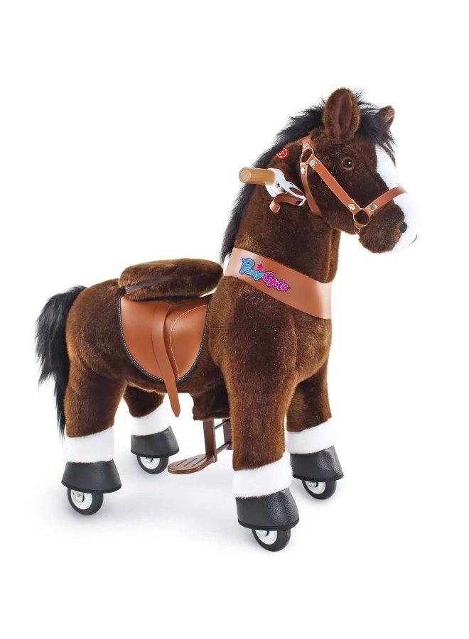PonyCycle Chocolate Horse Ride-On Toy (S, 3-5 years, Chocolate) - Image 2