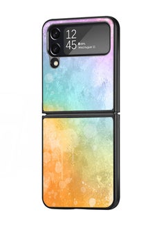 Okteq Hard Back Cover Case Watercolor Background Splatters for Samsung Galaxy Z Flip 4  - Image 2