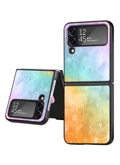 Okteq Hard Back Cover Case Watercolor Background Splatters for Samsung Galaxy Z Flip 4  - Image 1