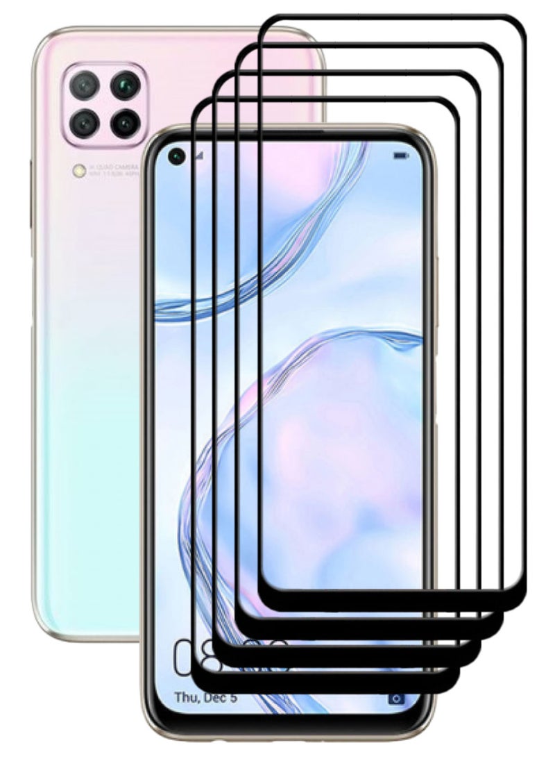 ACLIX 4 Pieces Antistatic ESD Dustproof Premium Quality High Definition Tempered Glass Screen Protector Designed For Huawei nova 7i - Image 1