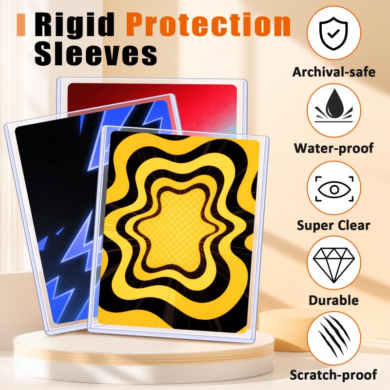 tutata Jumbo Card Hard Sleeves, Top Loader for 5.4x7.4â€³ Jumbo Card -12 Pack - Image 4