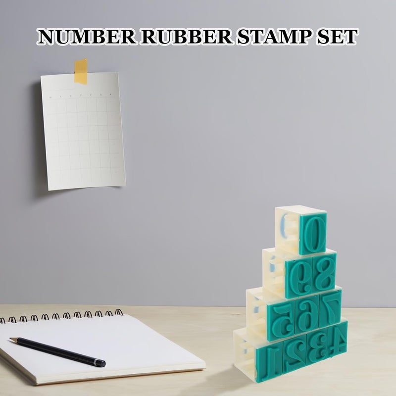 Generic 1Set Date Number Stamper: Arts Crafts Stamping Supplies for Kids and Teachers 0-9 Number Stamps for Office Diary Party Serial Code Scrapbooking Activities - Image 5