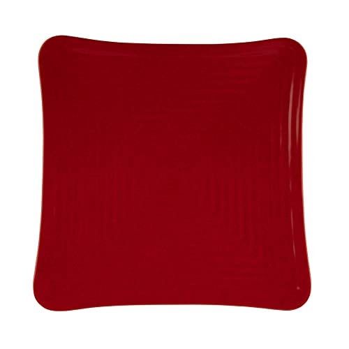 Get G.E.T. ML-63-RSP 10.25" Red Sensation, Melamine Square Plate, Break Resistant, Dishwasher Safe (Qty 1) - Image 2