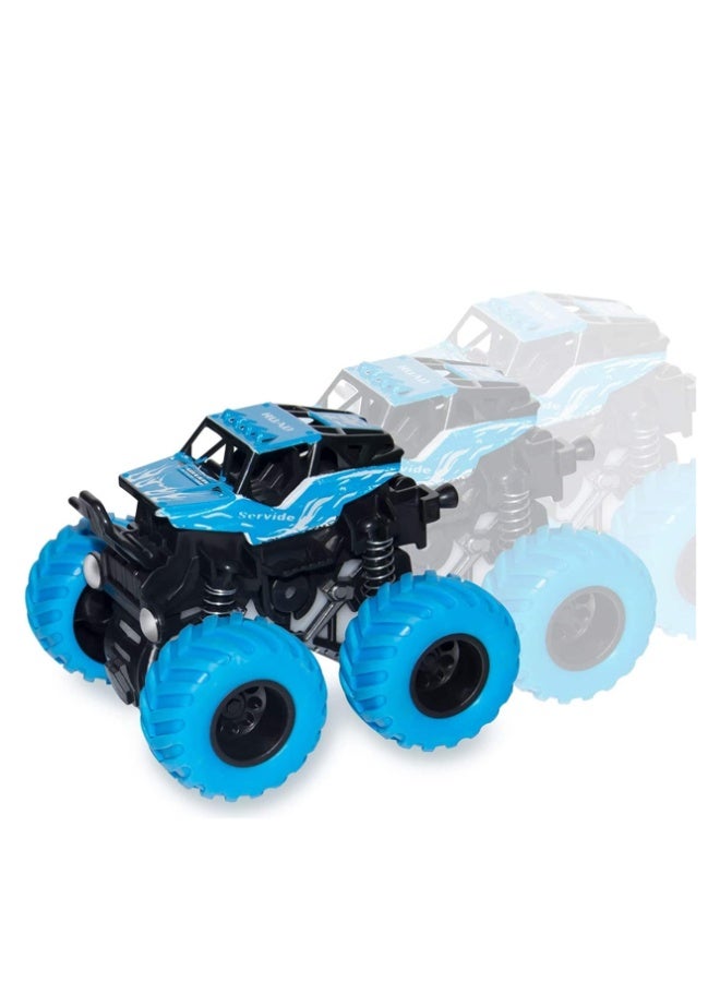 Crazy Boss 5 Pack Monster Truck Toys Friction Powered Push & Go Toy Cars Stunt Inertia Vehicle Set for Kids Boys Toddlers - Image 2
