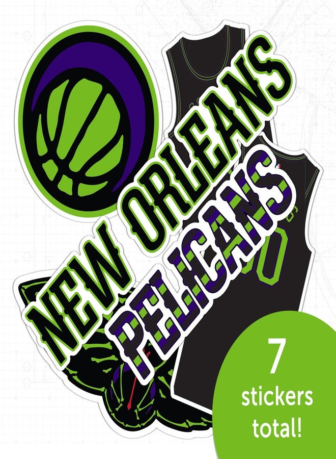 Desert Cactus New Orleans Pelicans Sticker NBA Officially Licensed Sticker Vinyl Decal Laptop Water Bottle Car Scrapbook (City Edition 2023) - Image 5