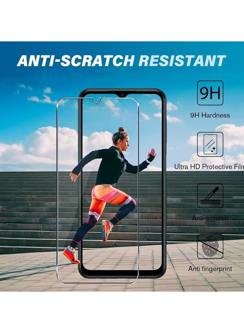 Silicone Case with Tempered Glass Compatible with Xiaomi Redmi 14C / Poco C75 Black Soft Gel Case Cover with Screen Protector for Xiaomi Redmi 14C / Poco C75 Black - Image 4