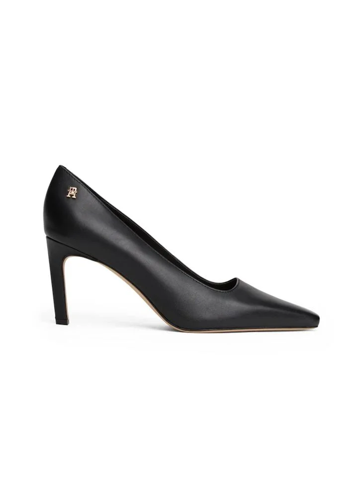 TOMMY HILFIGER Leather TH Monogram Stiletto Heels