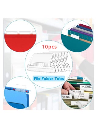 10 Sets File Folder Tabs,Hanging File Folder Labels Tabs and Inserts for Hanging Folders - pzsku/Z57F3DC9955FC55574C36Z/45/_/1715927258/d7e27f39-92e9-45f9-8c18-1a663f4acc01