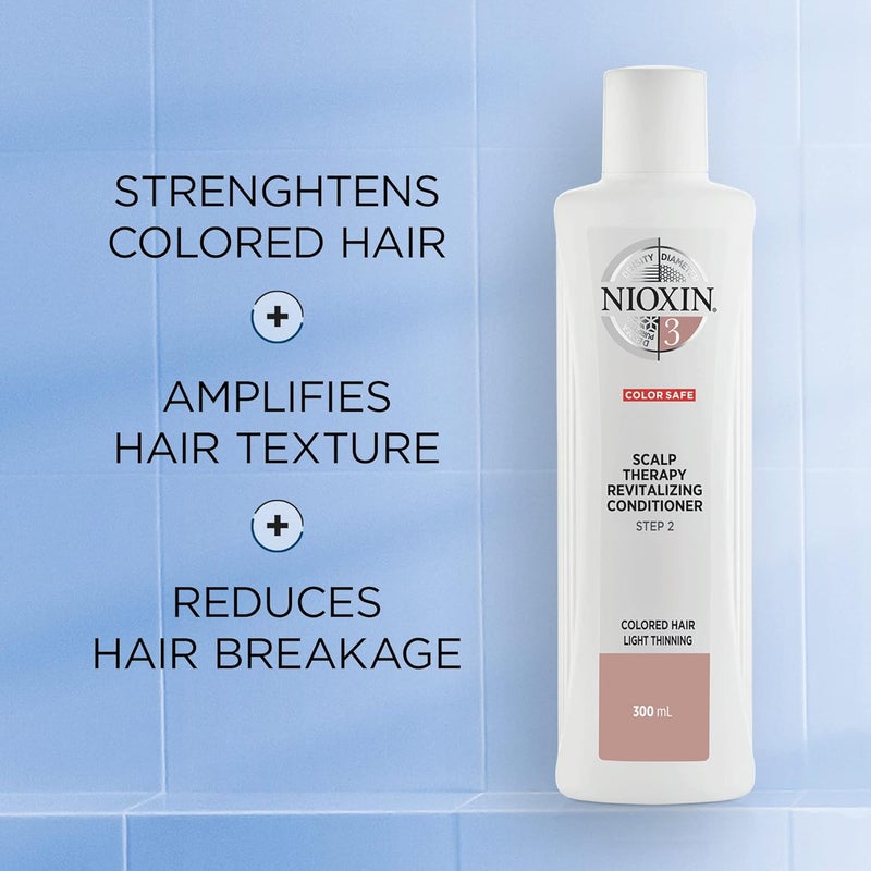 Nioxin Scalp Therapy Conditioner System 3 for Color Treated Hair with Light Thinning 101 Ounce - Image 2