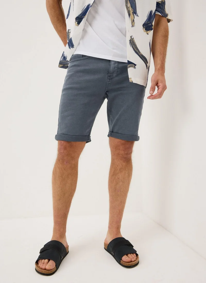 Matalan Steel Slim Fit Shorts