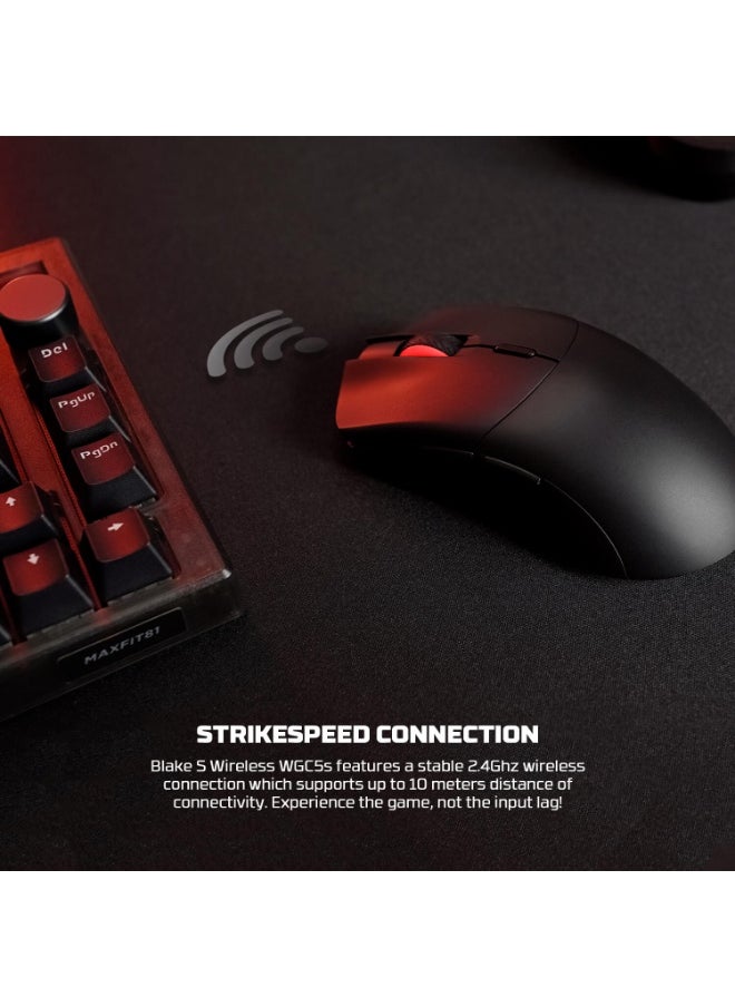 FANTECH FANTECH WGC5S BLAKE S DUAL MODE WIRELESS GAMING MOUSE, BLACK  - Image 3