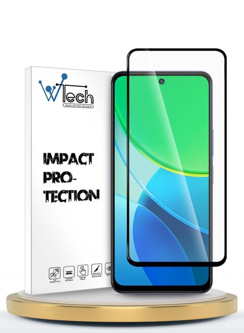 vivo Y19s Pro 4G 2025 / vivo Y19s 4G 2024 Premium E2E Series Full Glue Full Cover Tempered Glass Screen Protector - Clear/Black