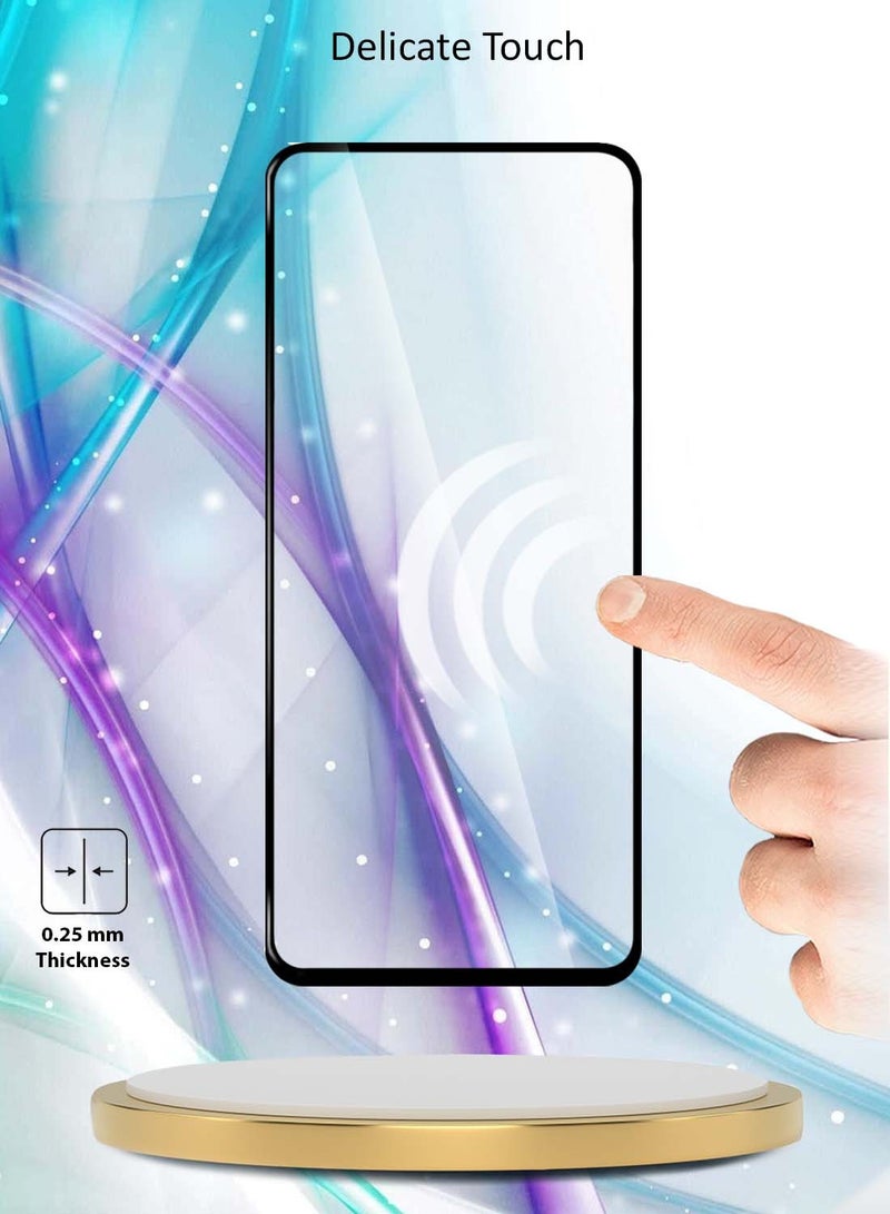 Wtech vivo Y19s Pro 4G 2025 / vivo Y19s 4G 2024 Premium E2E Series Full Glue Full Cover Tempered Glass Screen Protector - Clear/Black - Image 4