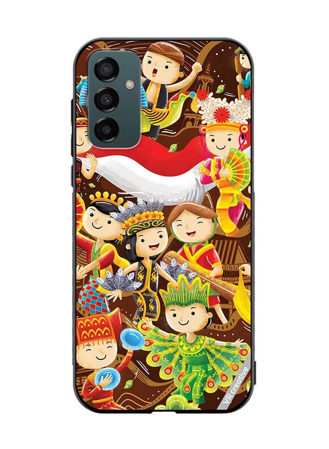 VR CREATIVE Protective Case Cover For Samsung Galaxy M23 Indonesian Cartoon Design Multicolour - Image 1