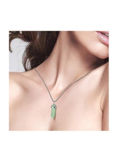 Crystal necklace with a hexagonal pendant in the shape of a pendant (18-inch stainless steel chain) for unisex and suitable for all occasions from Fayrouz Jewelry. - pzsku/Z57F43703E775EDB38C5FZ/45/_/1729549964/93b1543c-2e21-4f85-b07a-ca7a42f13f6b