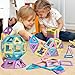 TOKBLOK Pastel Magnetic Tiles Set 40Piece STEM Building Blocks for Kids Ages 38 Creative Educational Toy Gift for Girls Starter Set - Image 4