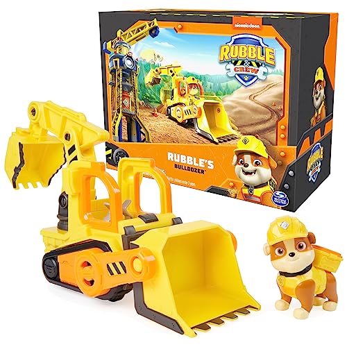 Rubble & Crew, Rubble’s Bulldozer Toy Truck with Movable Parts and a Collectible Action Figure, Kids Toys for Ages 3 and Up - Image 1
