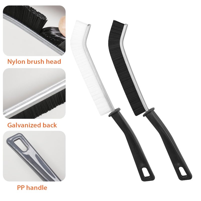 KYTRONIC Gap Cleaning Brush, Multifunctional Angle Gap Brush Tool for Window Track, Sink, Bathroom Shower Floor, Deep Tile Joints, Kitchen, Door Home Grout Cleaning Long Handle Groove Dust Cleaning Brushes  - Image 3