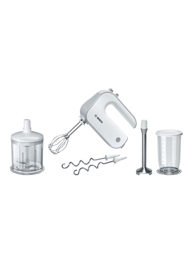 BOSCH Hand Mixer With Chopper 500 W MFQ4080 White/Silver - Image 1