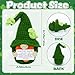 JULEASEL Positive Gnome Crochet Doll Handmade Knitted Doll with Positive Card Lucky Encouragement Gift for Friends Coworkers Irish Holiday Desk Decor St Patricks Day - Image 4
