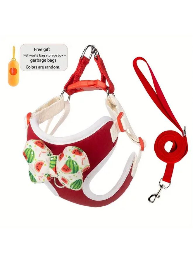 طقم Red Dog للكلاب الصغيرة والمتوسطة مع ربطة وحقيبة نفايات - Image 1