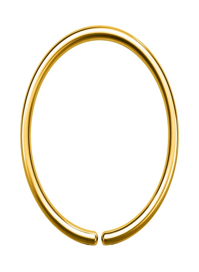 HighSpark 925 Silver Nose Ring in 18K Gold Finish | 92.5 Sterling Silver Nose Piercing for Women & Girls | Lovely Gift - Silver NP-029 - Image 1