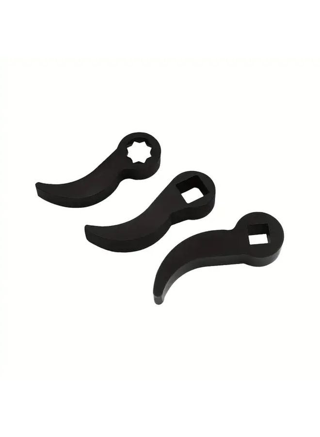 3pcs 1 2 And 3 8 Pry Bar Wrench Adapter Ratchet Attachment Car Repair Tool - Image 1