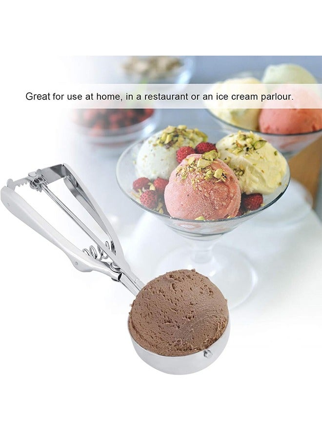 Cookie Scoop Stainless Steel Ice Cream Scoop With Trigger - Fits Right & Left Handed People - Melon Baller, Small Meatball  - Image 5