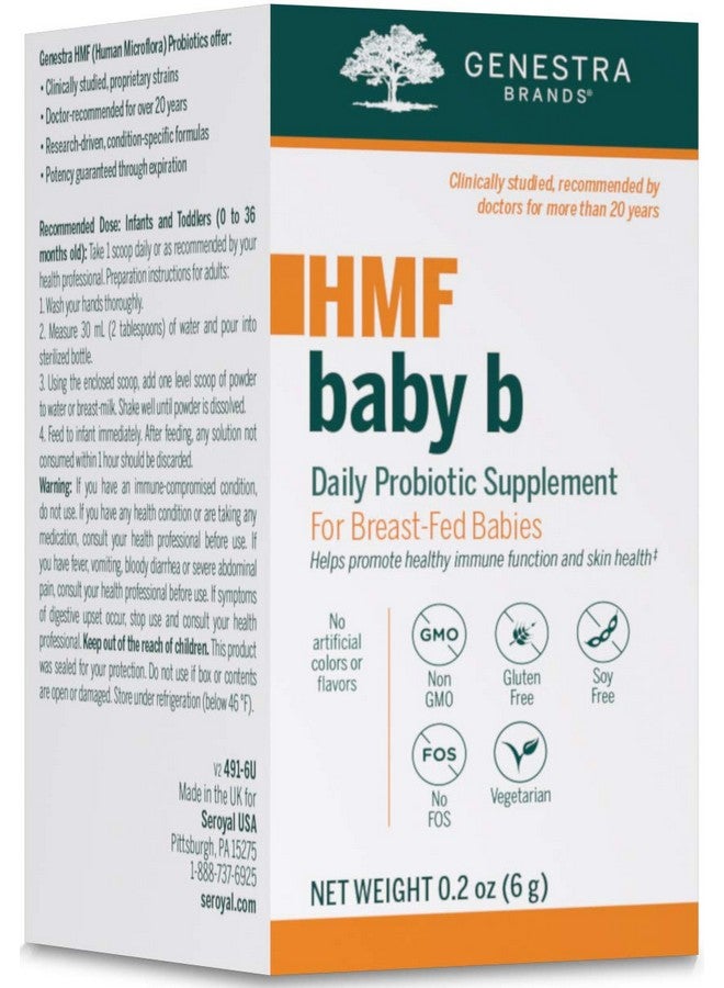 Genestra Brands HMF Baby B | Probiotic Supplement for Breast Fed Babies | 0.2 Ounces - Image 1