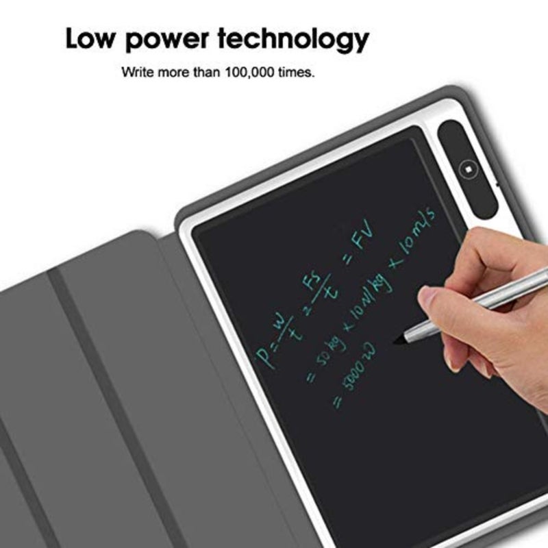 أقراص رسم LCD لاجتماعات العمل والملاحظات اليومية، لوحة مفكرة إلكترونية مقاس 10 بوصة مع لون أسود وحقيبة جلدية، أداة رسم يدوية قابلة لإعادة الاستخدام للعمل والدراسة - Image 2