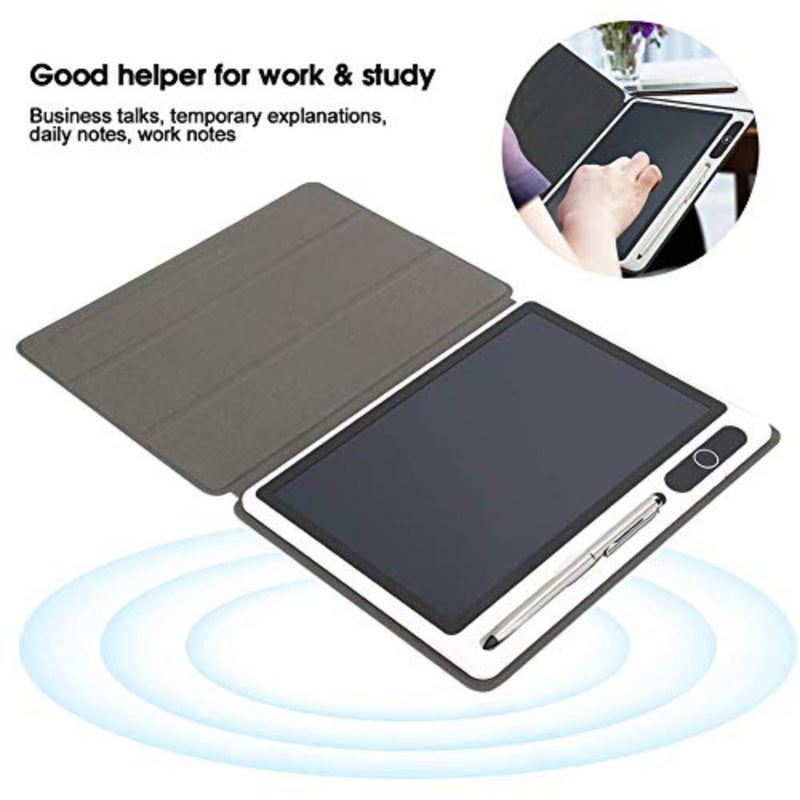 أقراص رسم LCD لاجتماعات العمل والملاحظات اليومية، لوحة مفكرة إلكترونية مقاس 10 بوصة مع لون أسود وحقيبة جلدية، أداة رسم يدوية قابلة لإعادة الاستخدام للعمل والدراسة - Image 5
