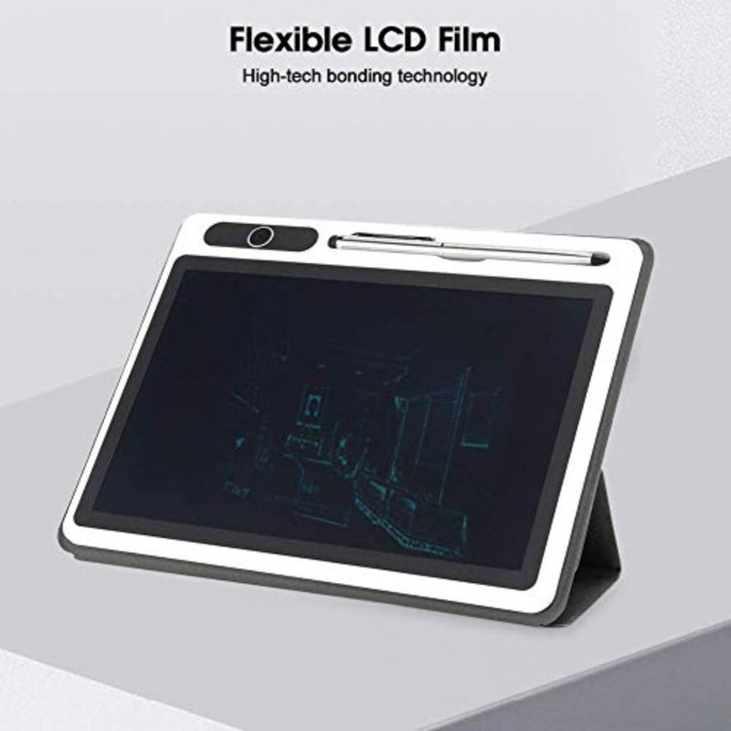 أقراص رسم LCD لاجتماعات العمل والملاحظات اليومية، لوحة مفكرة إلكترونية مقاس 10 بوصة مع لون أسود وحقيبة جلدية، أداة رسم يدوية قابلة لإعادة الاستخدام للعمل والدراسة - Image 3