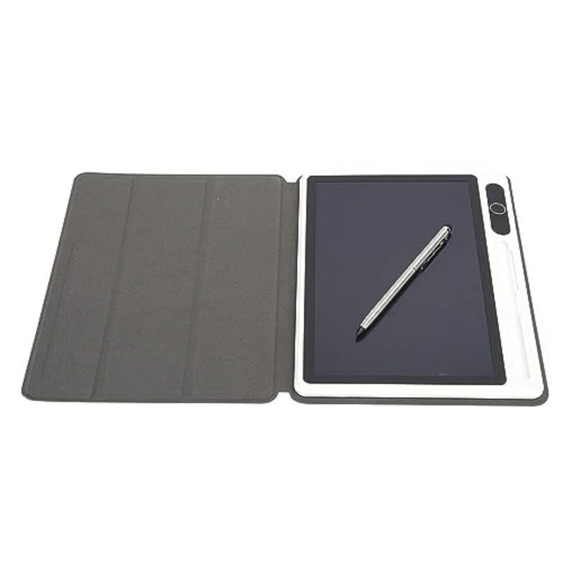 أقراص رسم LCD لاجتماعات العمل والملاحظات اليومية، لوحة مفكرة إلكترونية مقاس 10 بوصة مع لون أسود وحقيبة جلدية، أداة رسم يدوية قابلة لإعادة الاستخدام للعمل والدراسة - Image 1