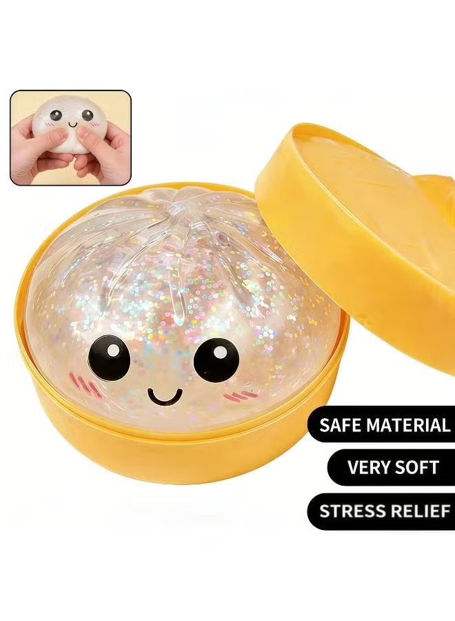 Dumpling Shaped Stress Reliever Squeeze Toy - Image 1