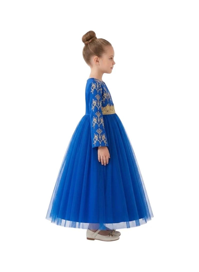 Bidani Starry Night Gold-Leaf Tulle Dress